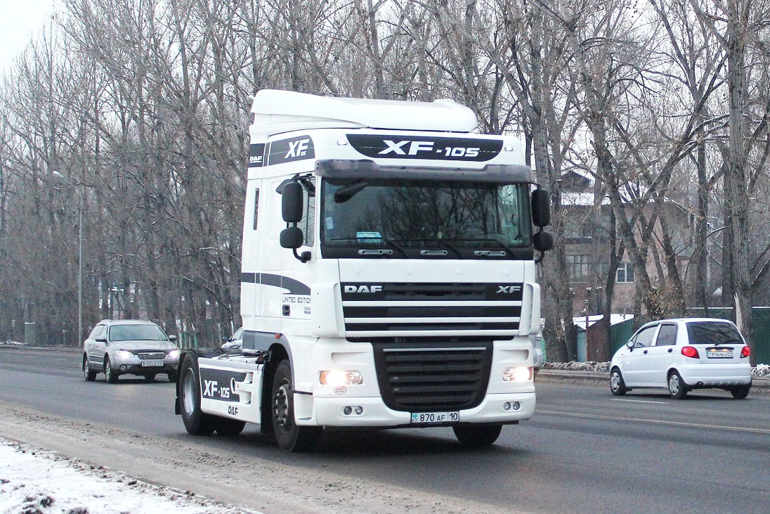 Костанайская область, № 870 AF 10 — DAF XF105 FT