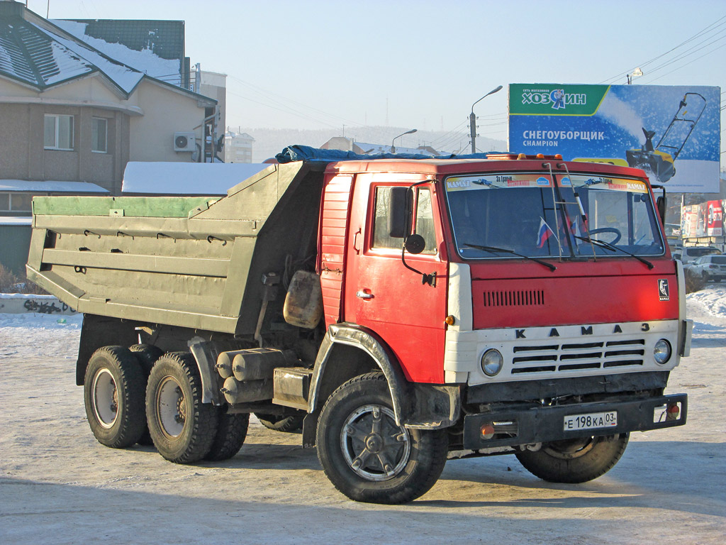 Бурятия, № Е 198 КА 03 — КамАЗ-55111 (общая модель)