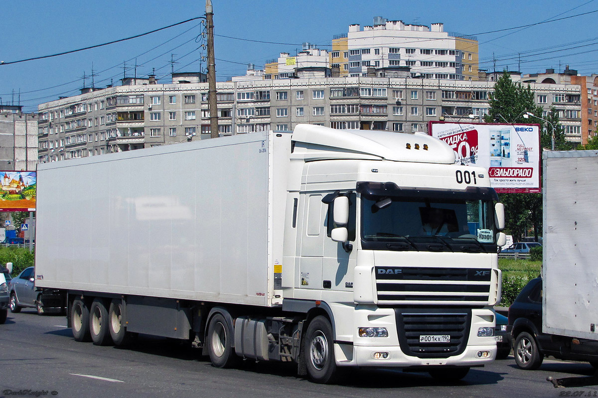 Московская область, № Р 001 КХ 190 — DAF XF105 FT