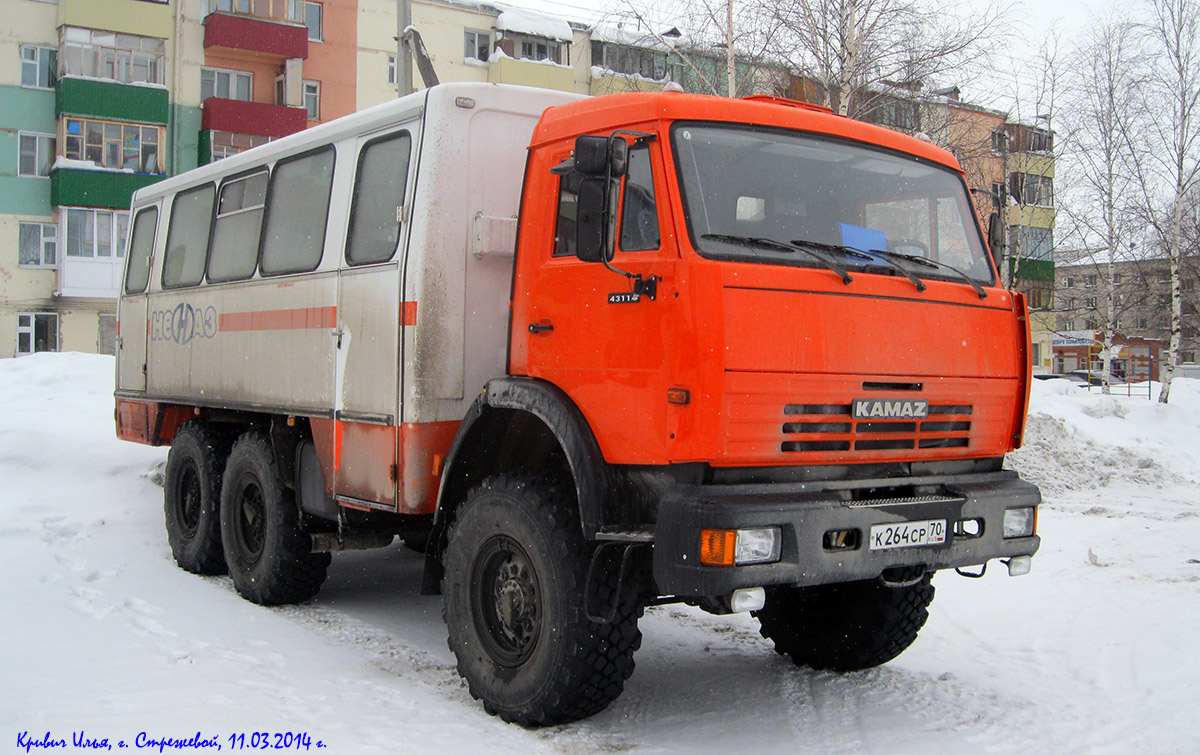 Томская область, № К 264 СР 70 — КамАЗ-43114-15 [43114R]