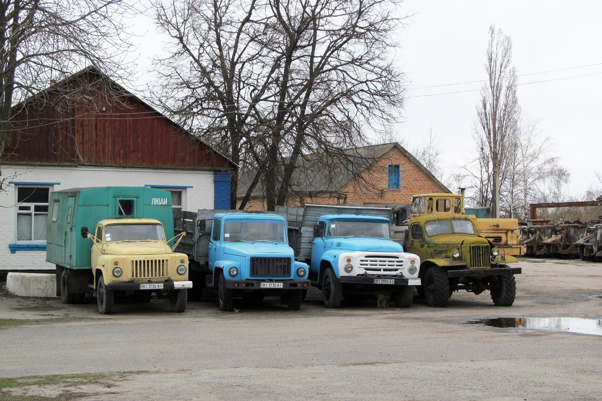 Полтавская область, № ВІ 3726 АІ — ГАЗ-52-01; Полтавская область, № ВІ 3730 АІ — ГАЗ-33072; Полтавская область, № ВІ 2950 АІ — ЗИЛ-130Д1; Полтавская область — Разные фотографии (Автомобили)