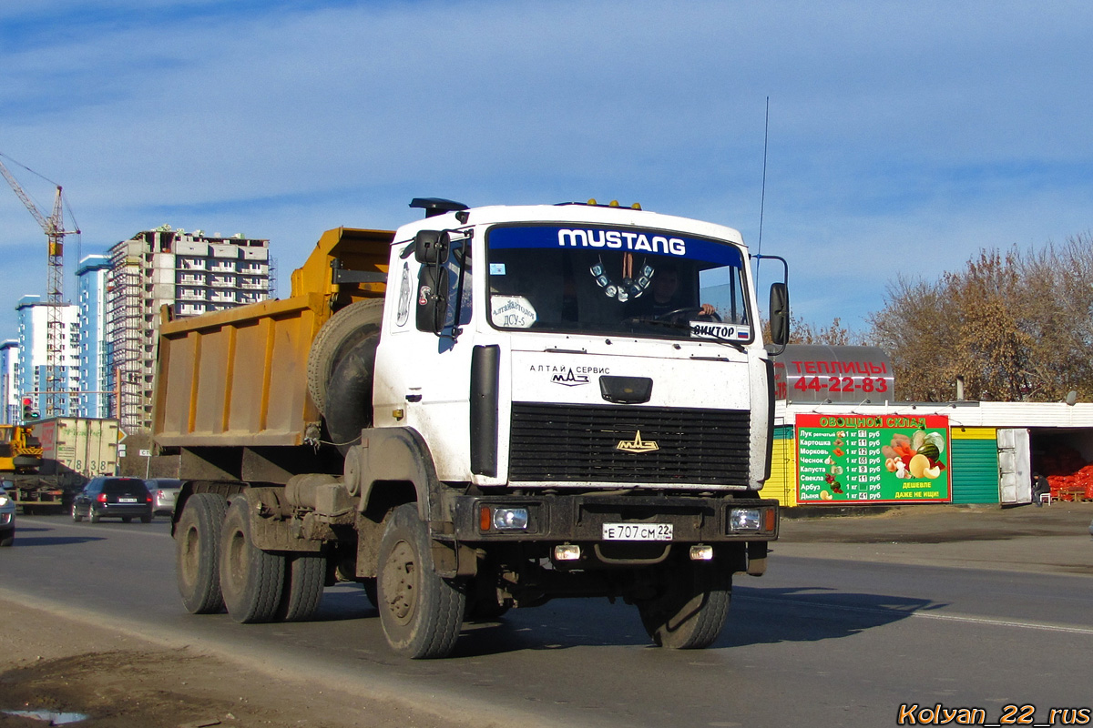 Алтайский край, № Е 707 СМ 22 — МАЗ-651705