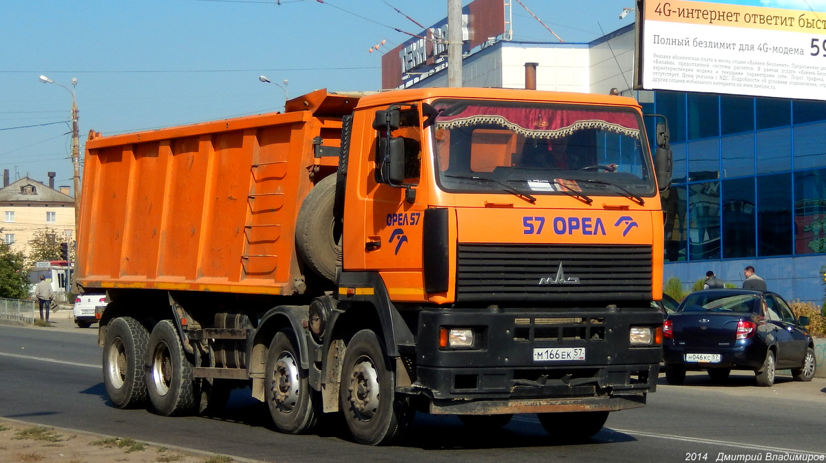 Орловская область, № М 166 ЕК 57 — МАЗ-6516A9