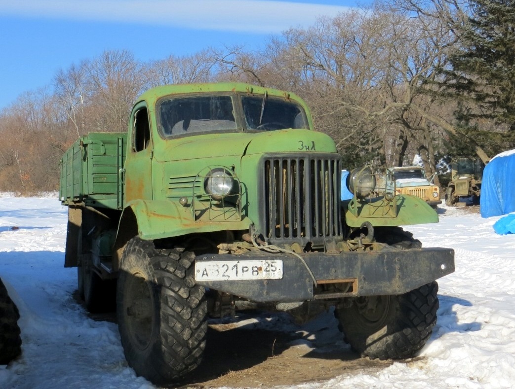 Приморский край, № А 821 РВ 25 — ЗИЛ-157 (общая модель)