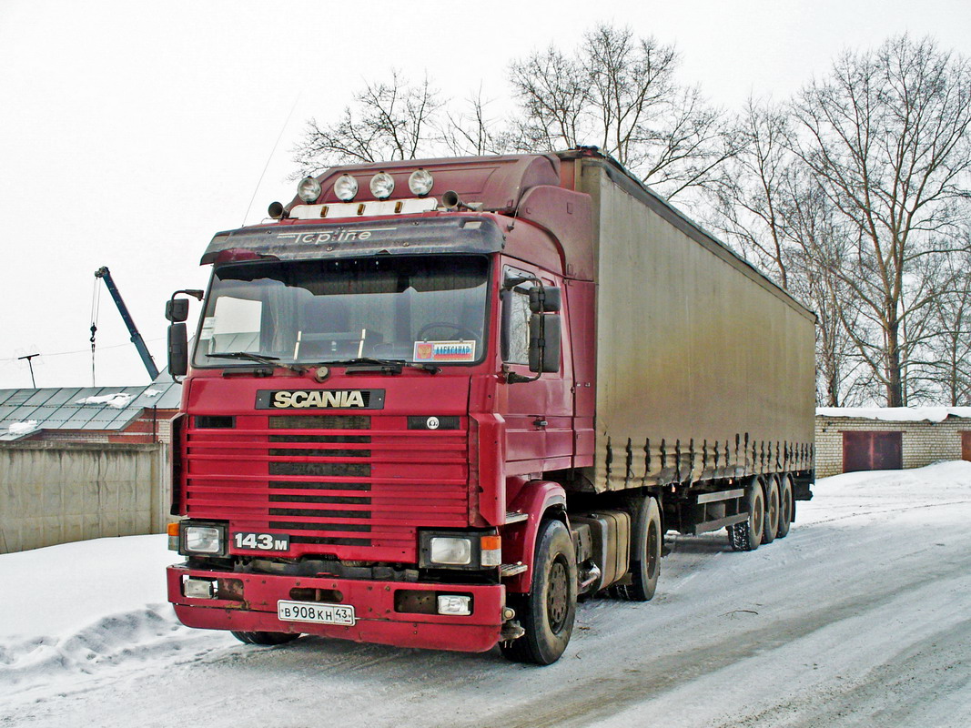 Кировская область, № В 908 КН 43 — Scania (II) R143M