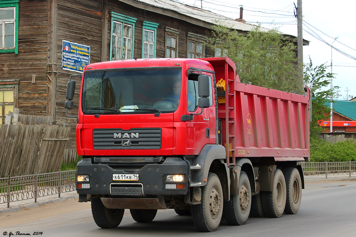 Саха (Якутия), № А 611 КВ 14 — MAN TGA 41.480