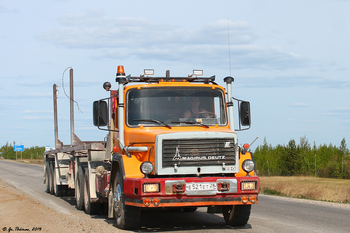 Амурская область, № Е 521 ЕТ 28 — Magirus-Deutz 290D26K