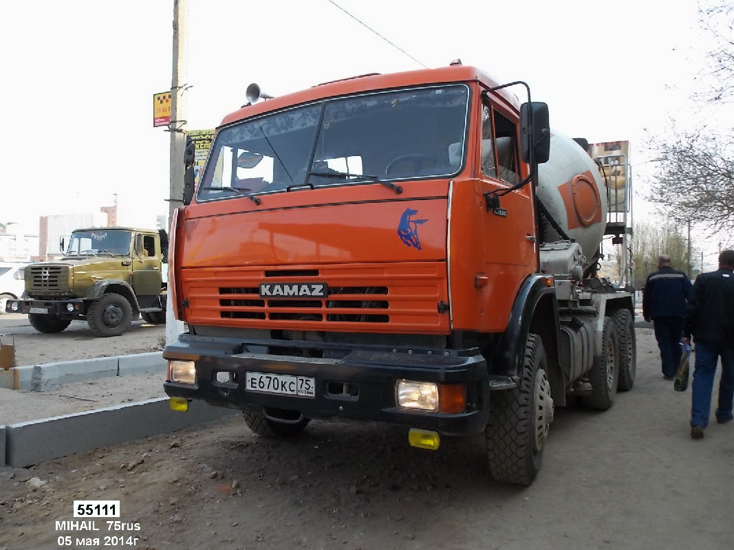 Забайкальский край, № Е 670 КС 75 — КамАЗ-55111-15 [55111R]