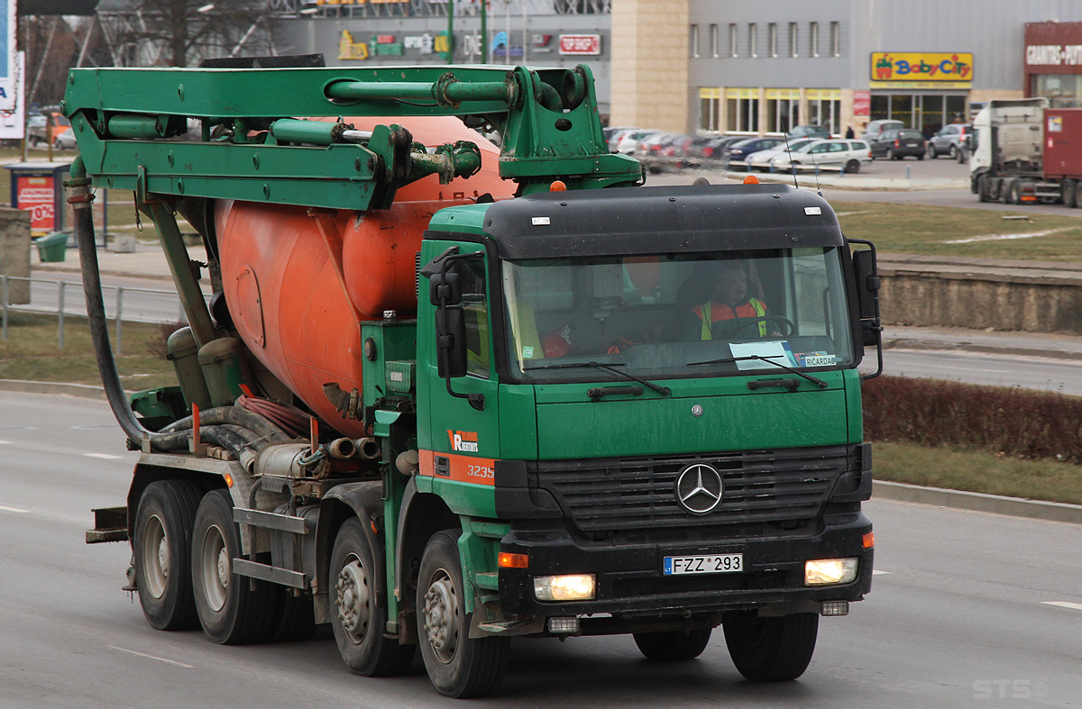 Литва, № FZZ 293 — Mercedes-Benz Actros ('1997) 3235