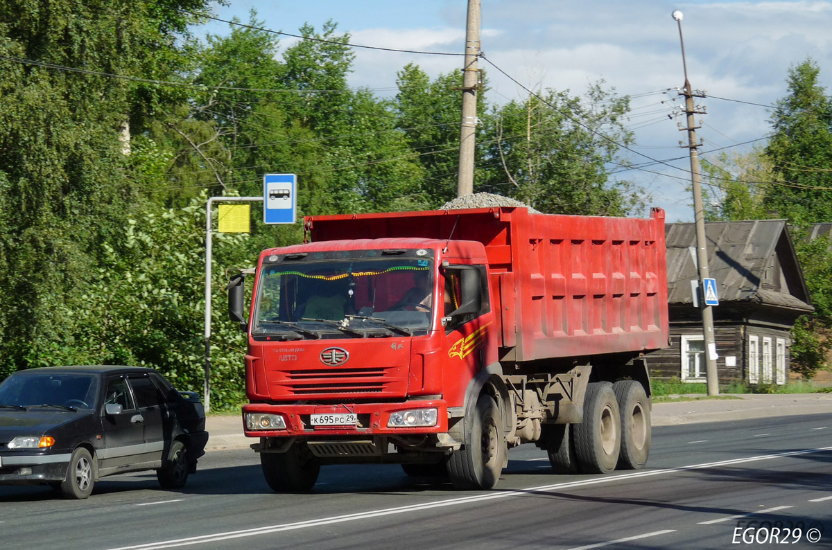 Архангельская область, № К 695 РС 29 — FAW J5 CA3253