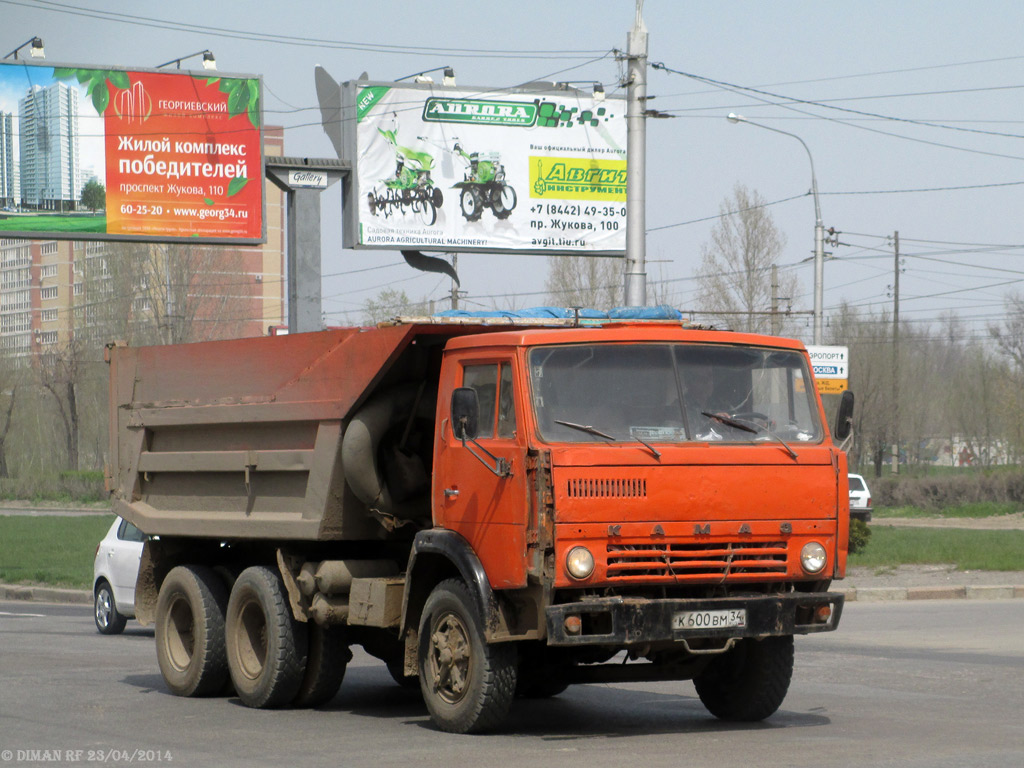 Волгоградская область, № К 600 ВМ 34 — КамАЗ-5511