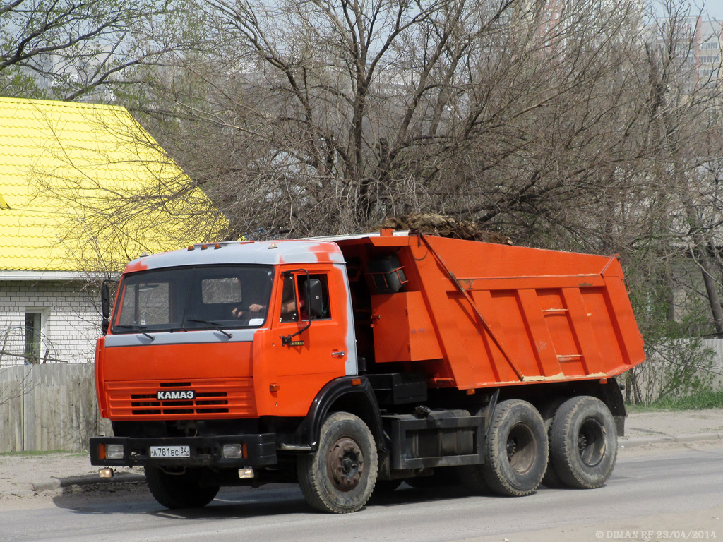 Волгоградская область, № А 781 ЕС 34 — КамАЗ-65115 [651150]