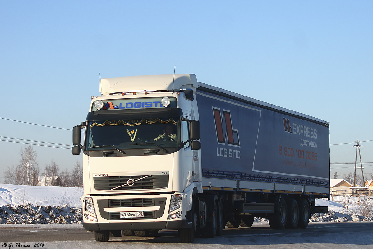 Приморский край, № А 755 МС 125 — Volvo ('2008) FH-Series