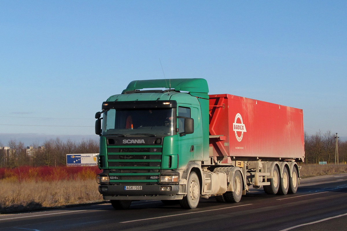 Литва, № AGK 508 — Scania ('1996) R124L