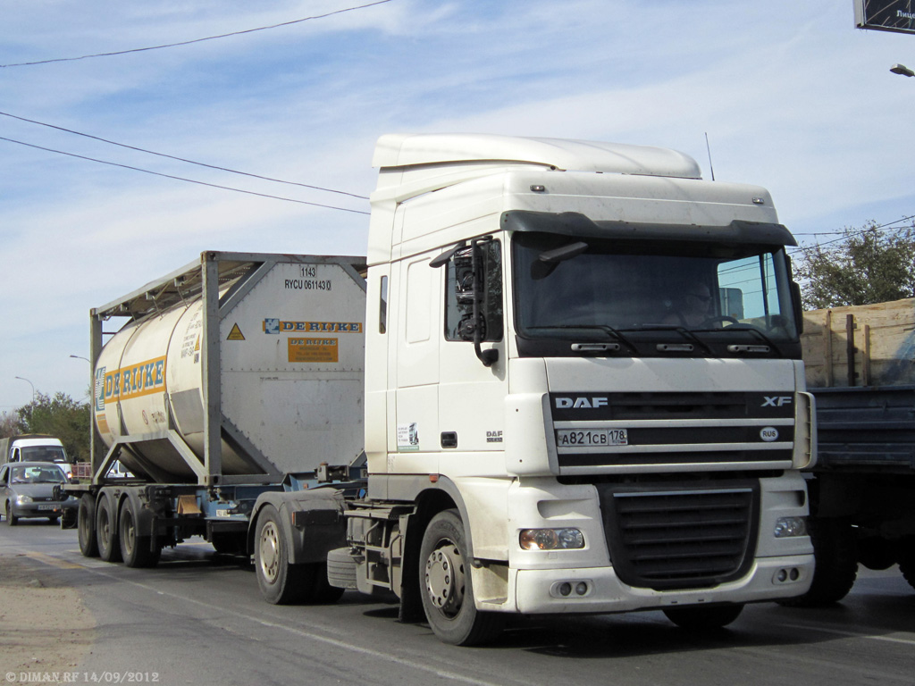 Санкт-Петербург, № А 821 СВ 178 — DAF XF105 FT