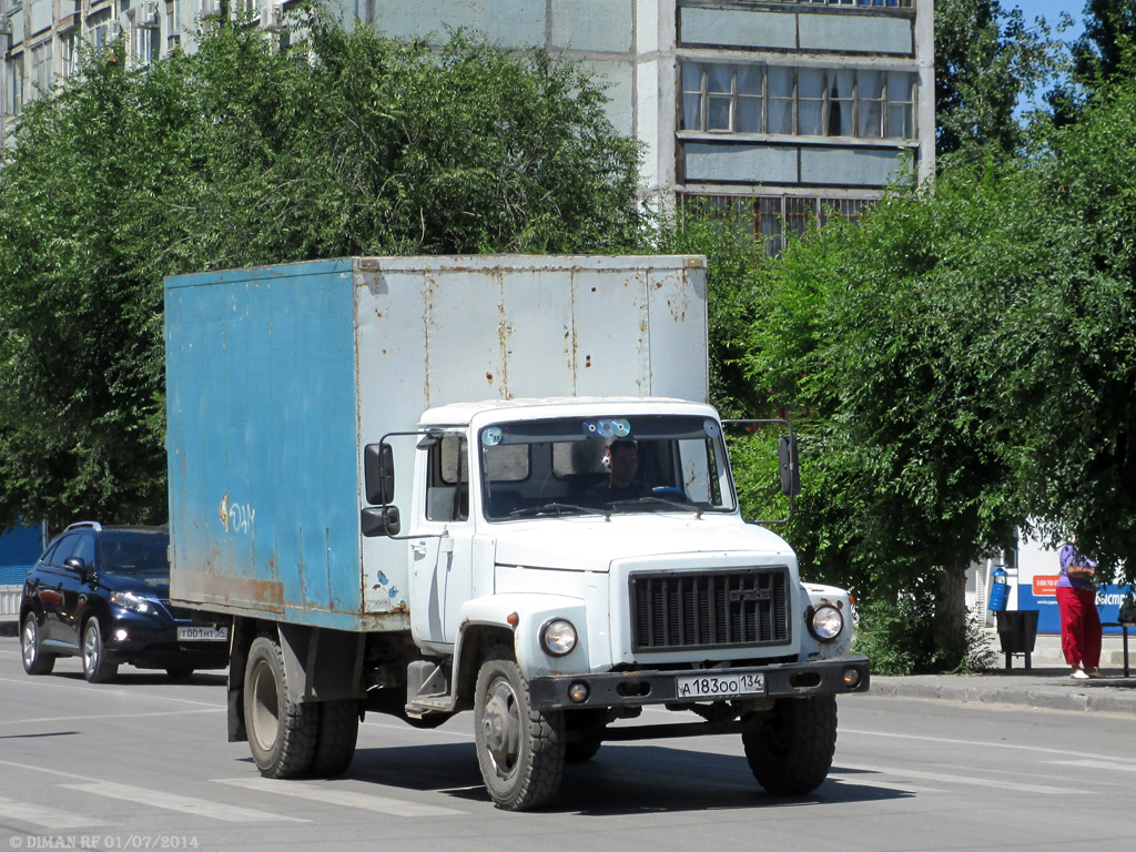 Волгоградская область, № А 183 ОО 134 — ГАЗ-3307