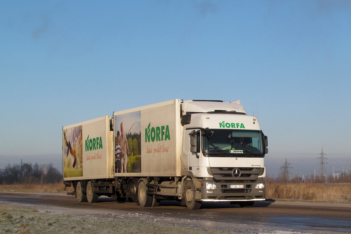 Литва, № FGB 033 — Mercedes-Benz Actros ('2009) 2541