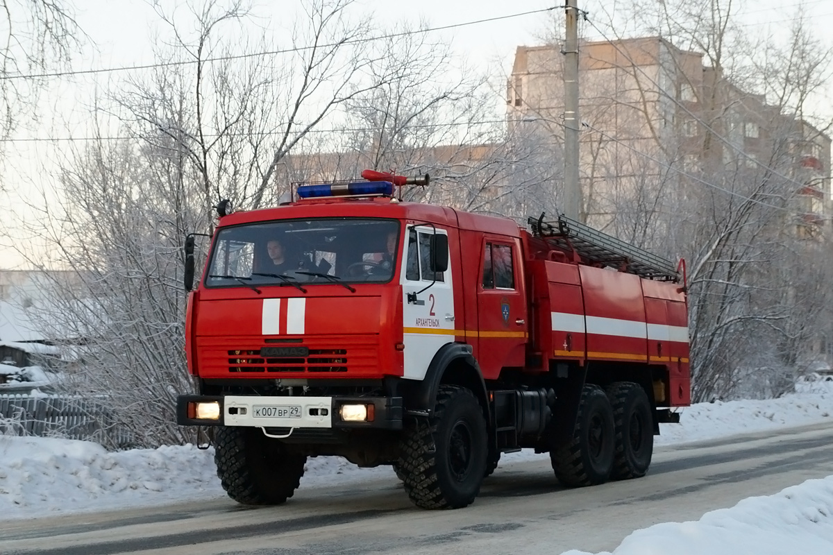 Архангельская область, № К 007 ВР 29 — КамАЗ-43118-15 [43118R]