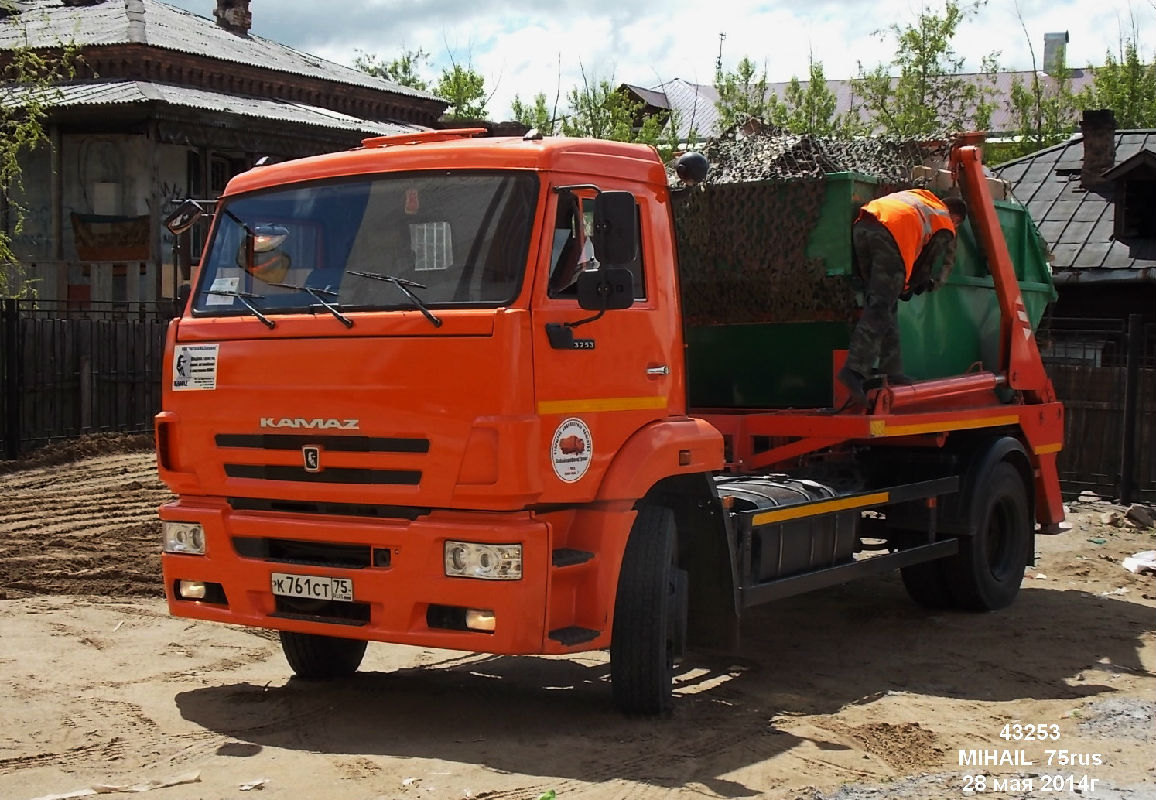 Забайкальский край, № К 761 СТ 75 — КамАЗ-43253-H3