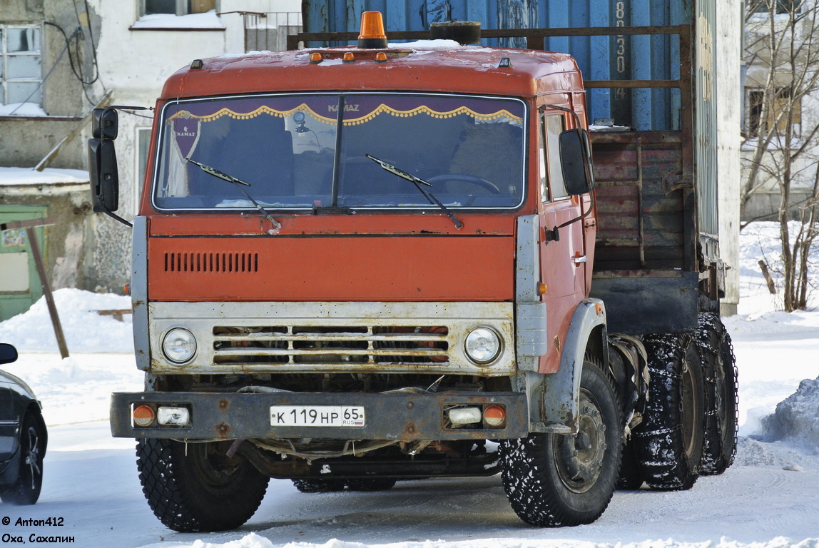 Сахалинская область, № К 119 НР 65 — КамАЗ-5410