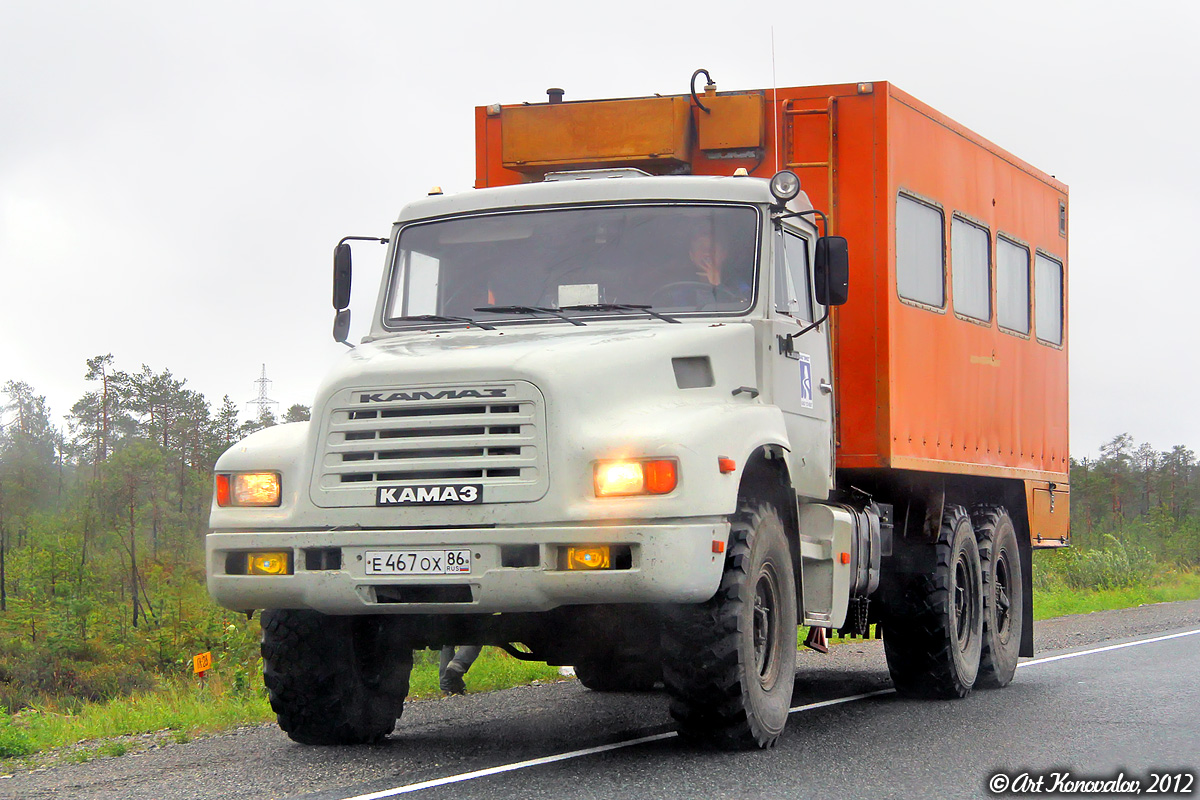 Ханты-Мансийский автоном.округ, № Е 467 ОХ 86 — КамАЗ-4355