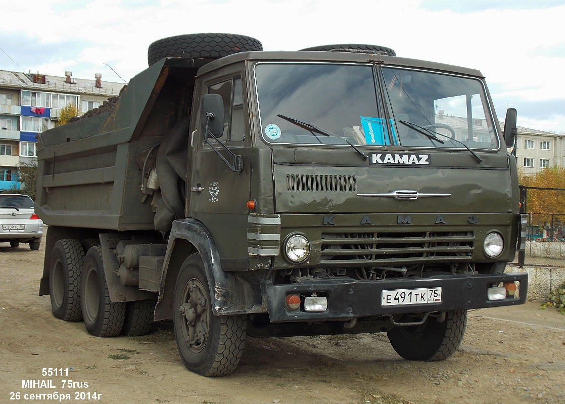 Забайкальский край, № Е 491 ТК 75 — КамАЗ-5511