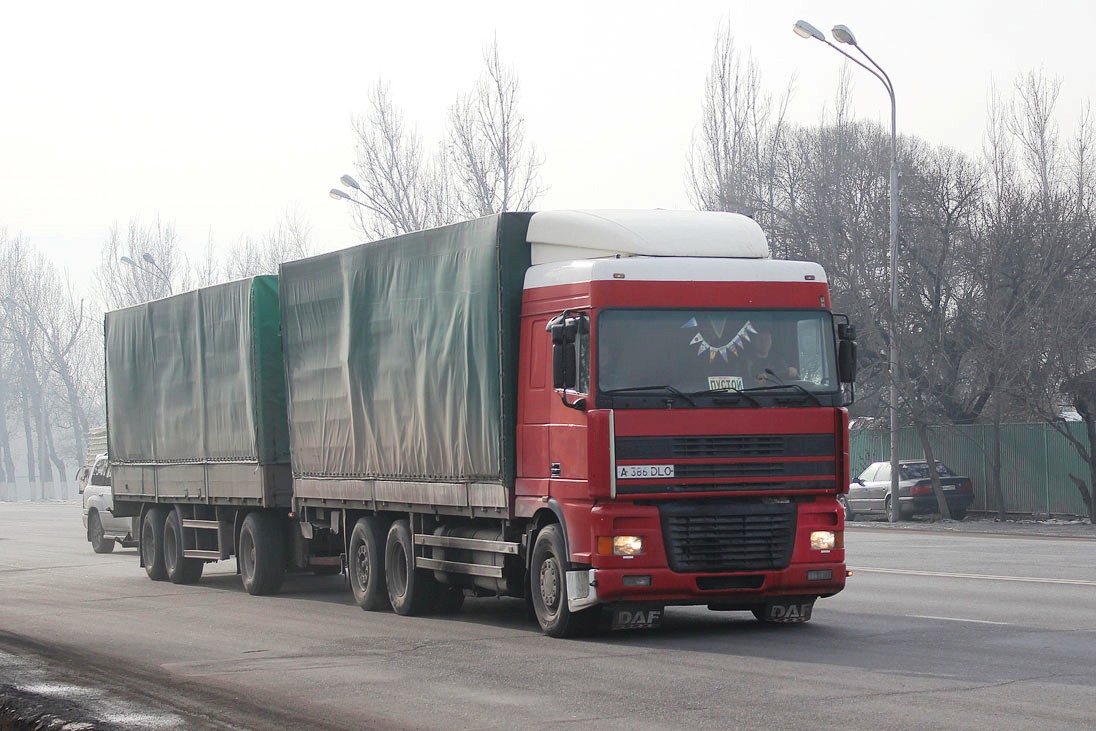 Алматы, № A 386 DLO — DAF 95XF FAR