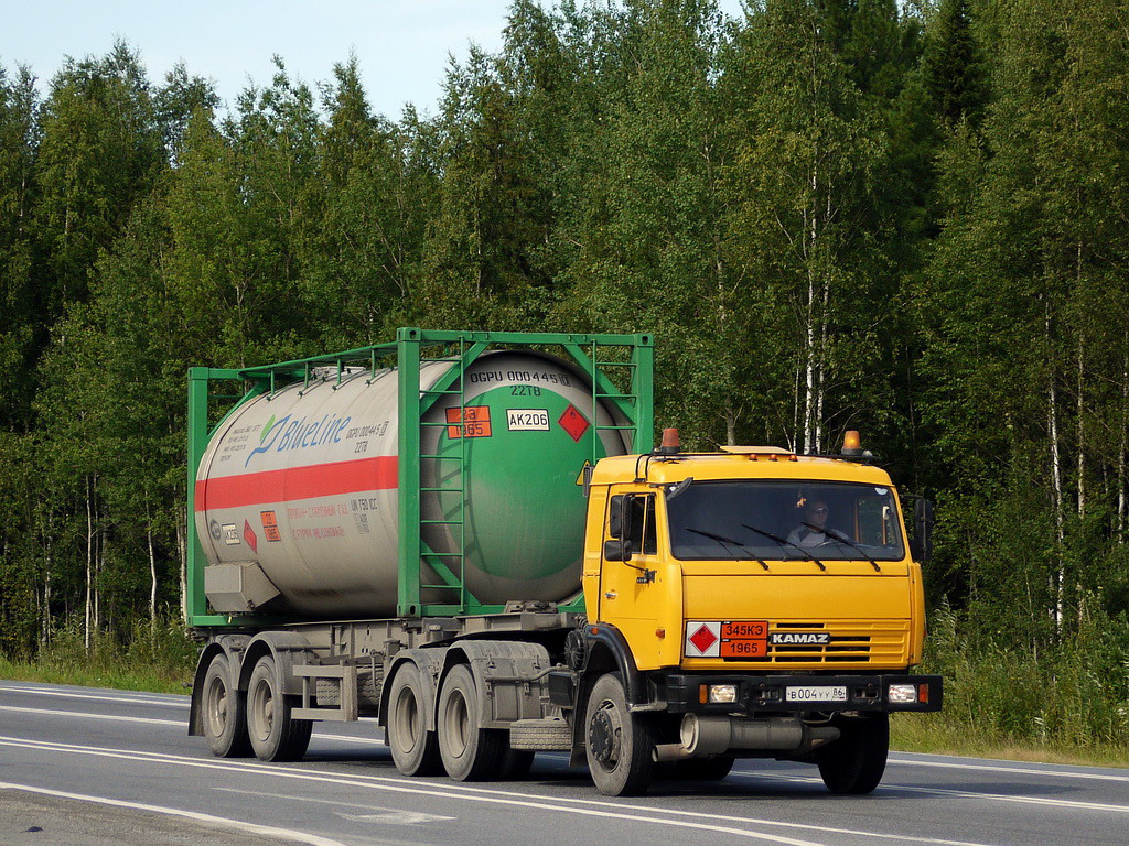 Ханты-Мансийский автоном.округ, № В 004 УУ 86 — КамАЗ-65116-N3