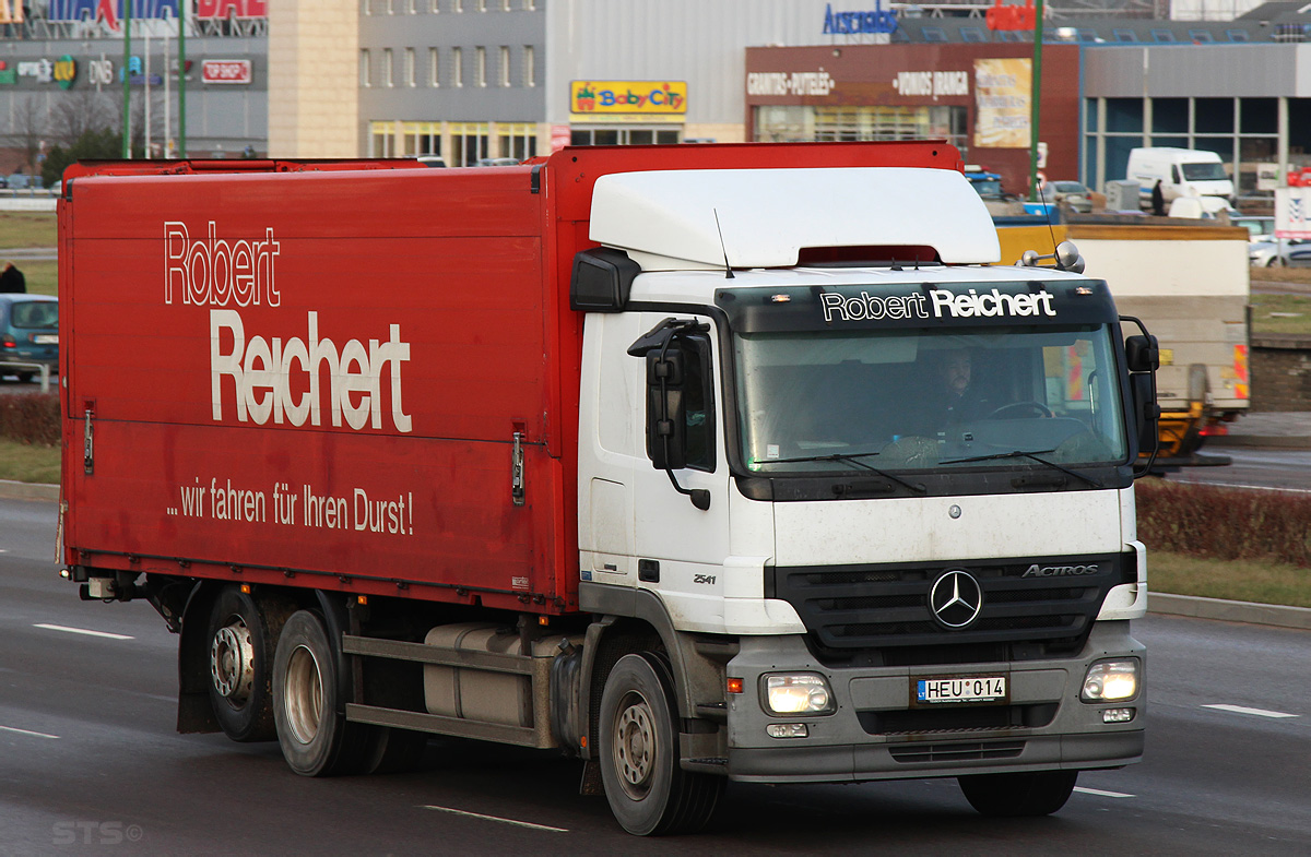 Литва, № HEU 014 — Mercedes-Benz Actros ('2003) 2541