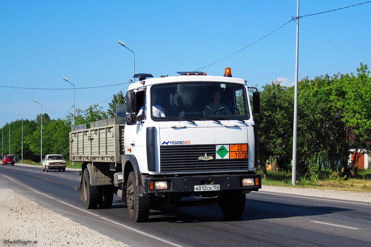 Нижегородская область, № А 012 СК 152 — МАЗ-5336A3