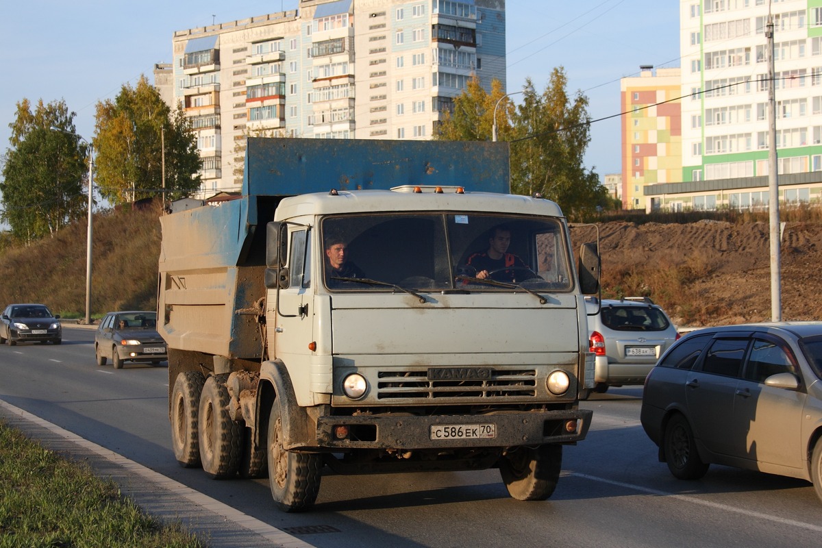 Томская область, № С 586 ЕК 70 — КамАЗ-55111 (общая модель)