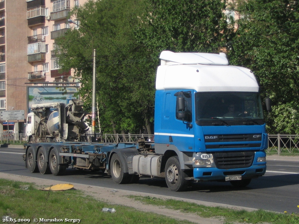 Санкт-Петербург, № С 921 ОВ 98 — DAF CF85 FT