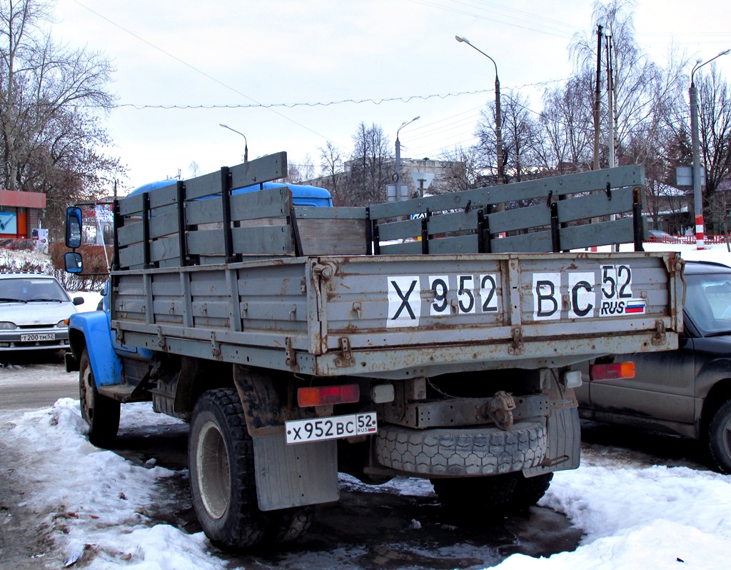 Нижегородская область, № Х 952 ВС 52 — ГАЗ-33073