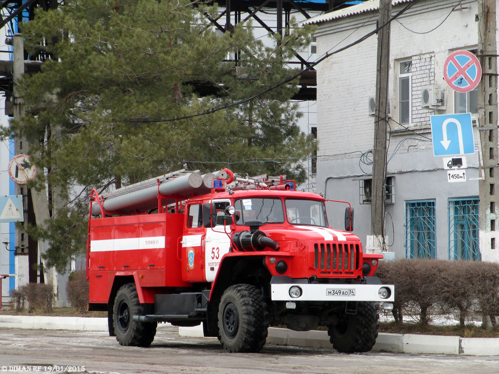 Волгоградская область, № М 349 АО 34 — Урал-43206-41