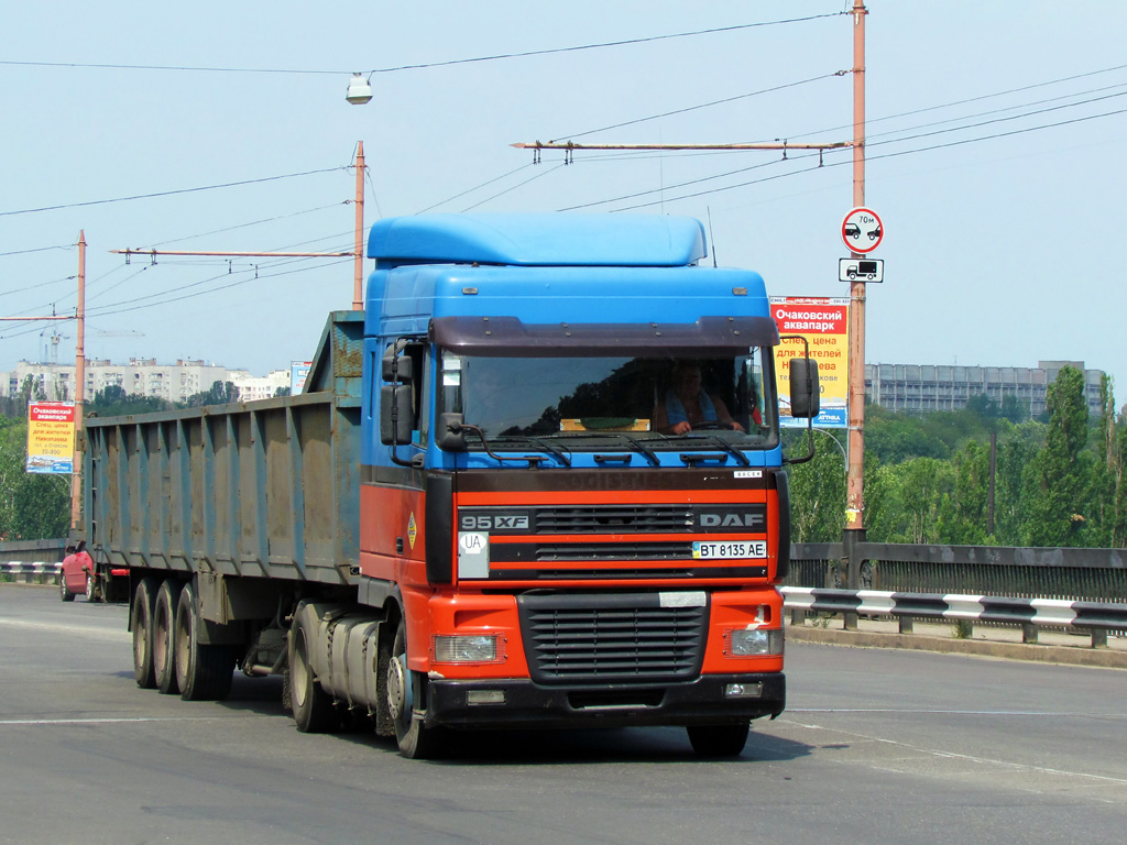 Херсонская область, № ВТ 8135 АЕ — DAF 95XF FT