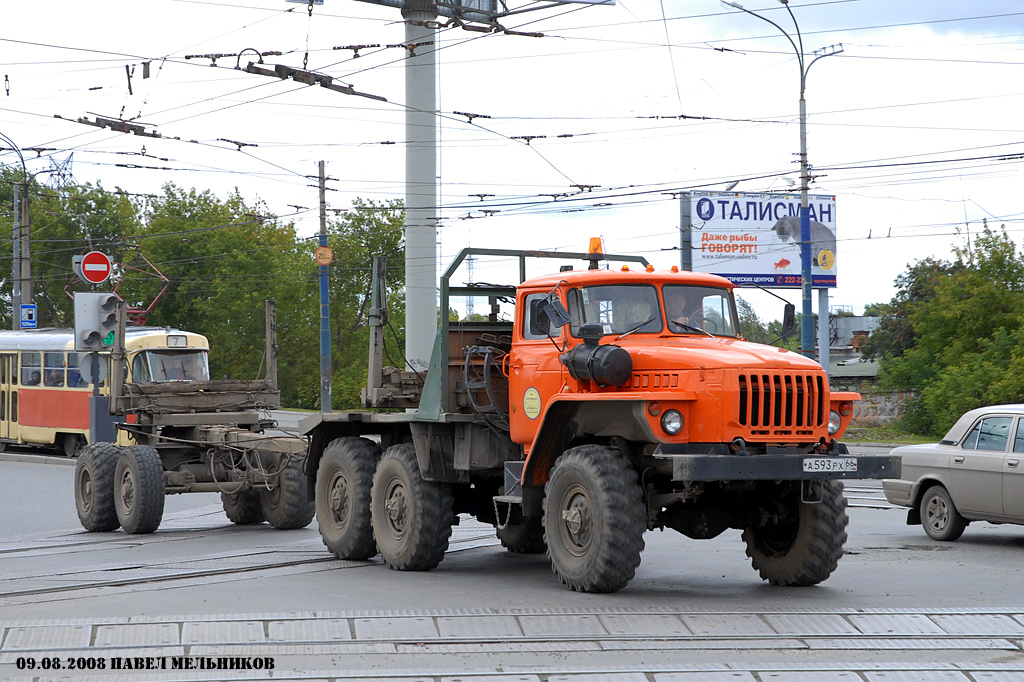 Свердловская область, № А 593 РХ 66 — Урал-43204-31