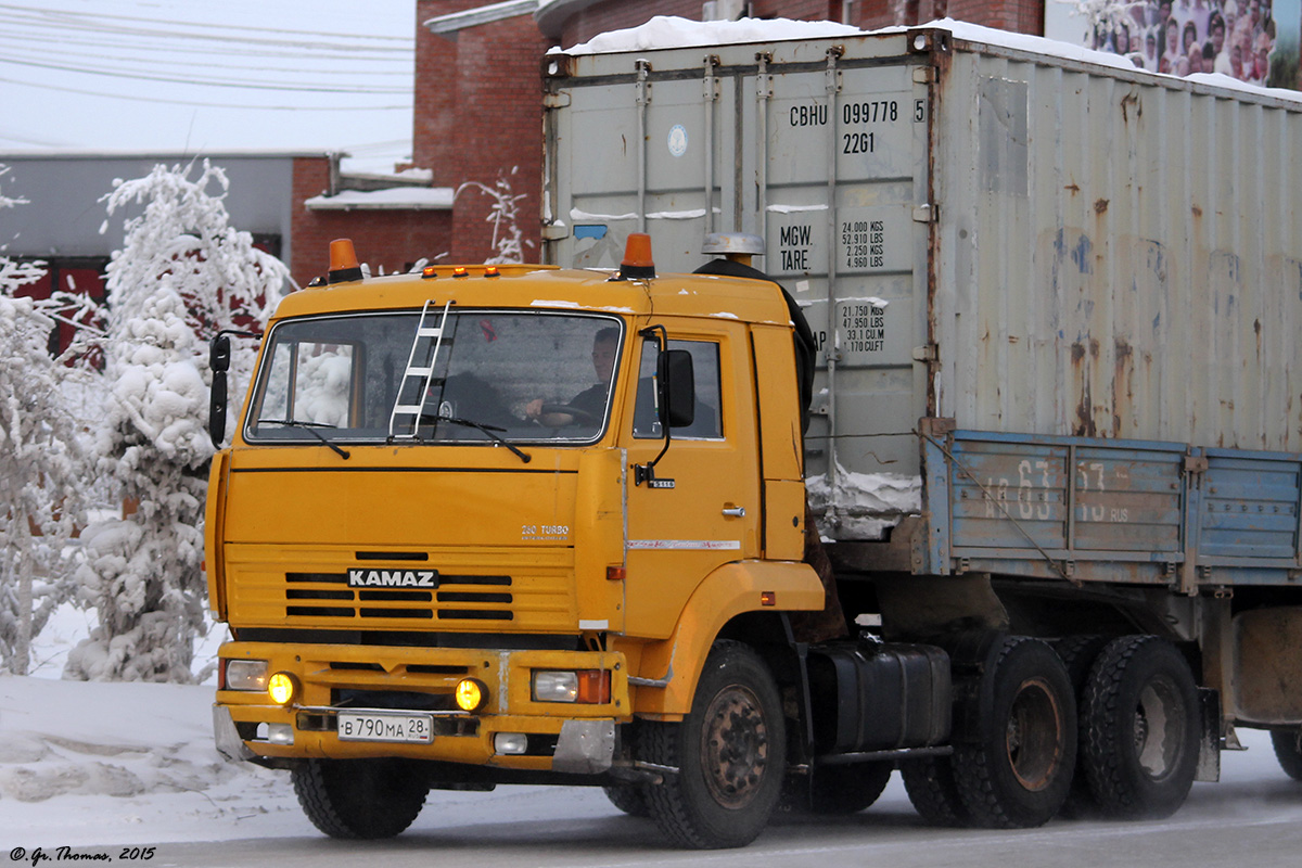 Амурская область, № В 790 МА 28 — КамАЗ-65116 [651160]