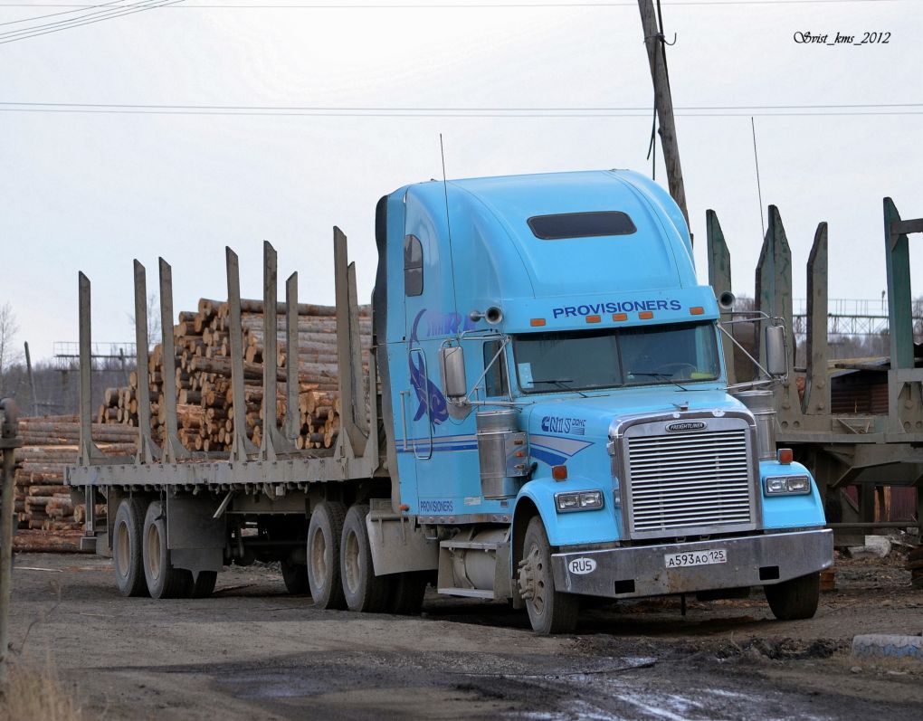 Приморский край, № А 593 АО 125 — Freightliner FLD 120 Classic