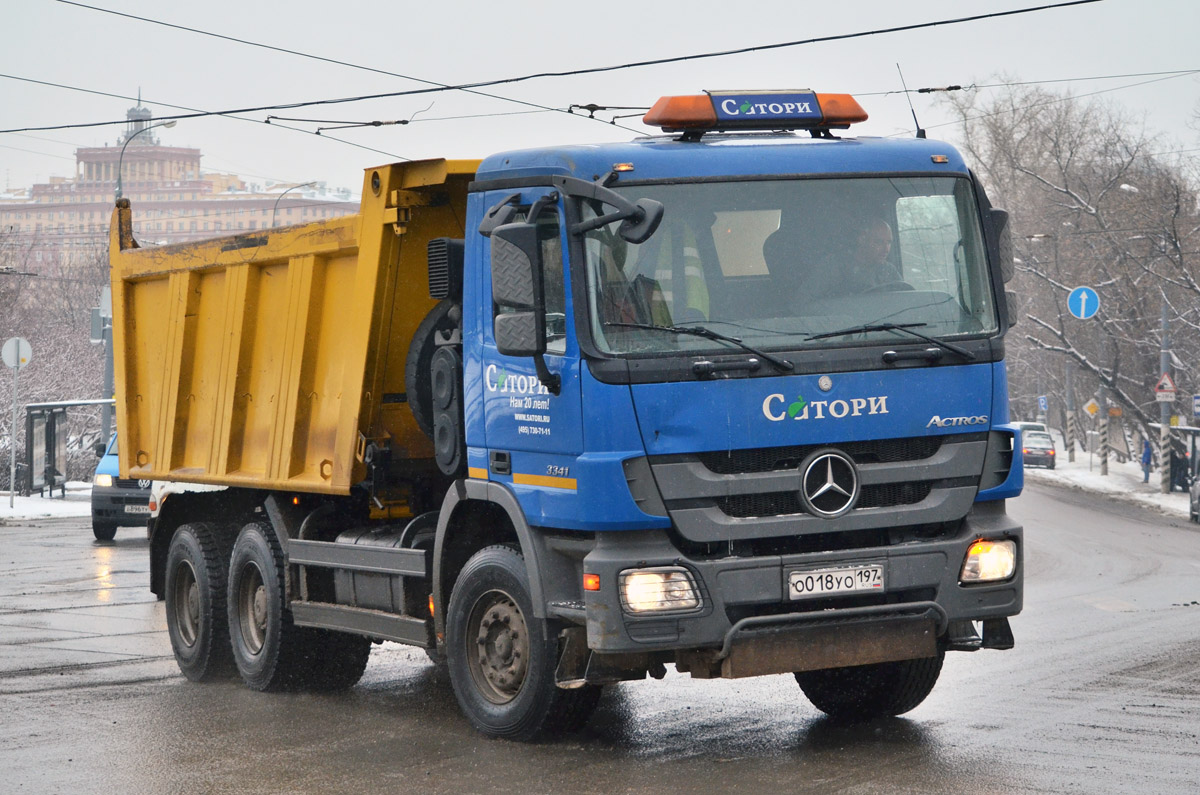 Москва, № О 018 УО 197 — Mercedes-Benz Actros '09 3341 [Z9M]