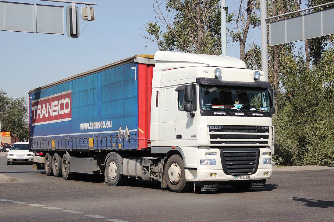 Акмолинская область, № 563 AWA 03 — DAF XF105 FT