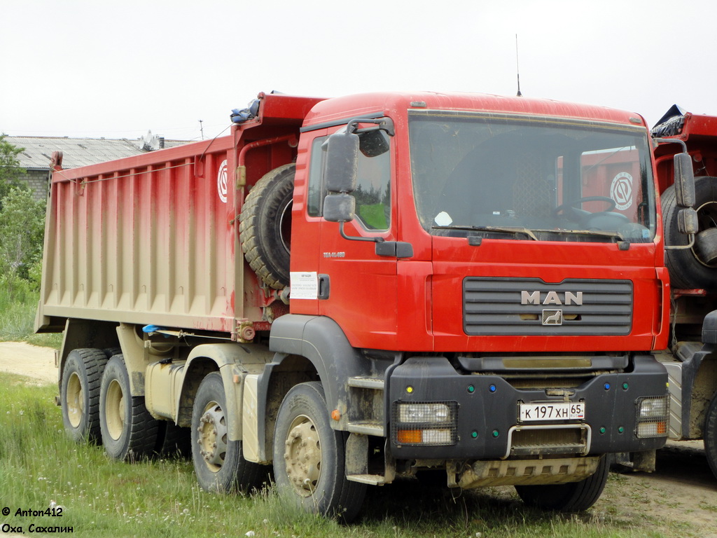 Сахалинская область, № К 197 ХН 65 — MAN TGA 41.480