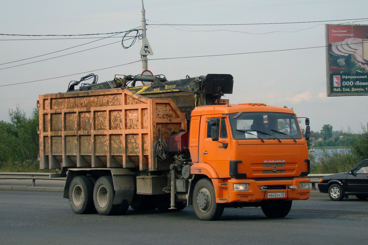 Архангельская область, № М 643 АУ 29 — КамАЗ-65115-D3