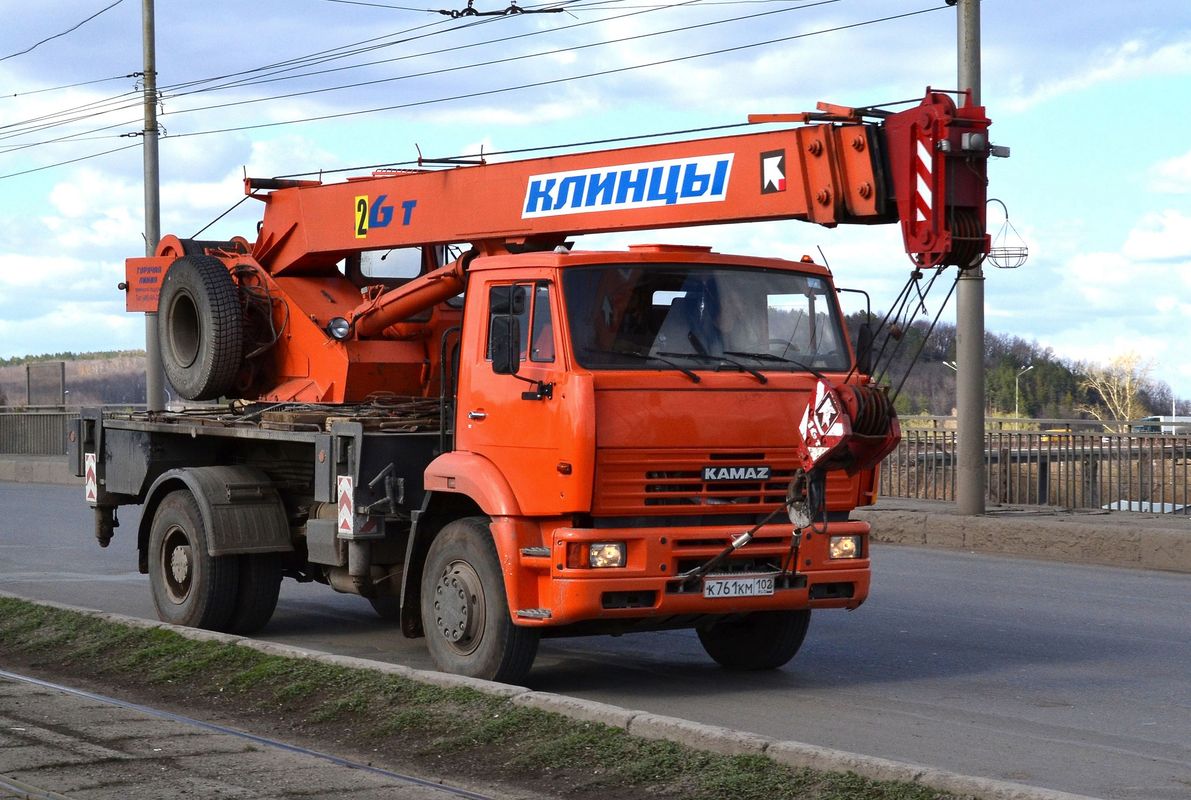 Башкортостан, № К 761 КМ 102 — КамАЗ-53605 (общая модель)