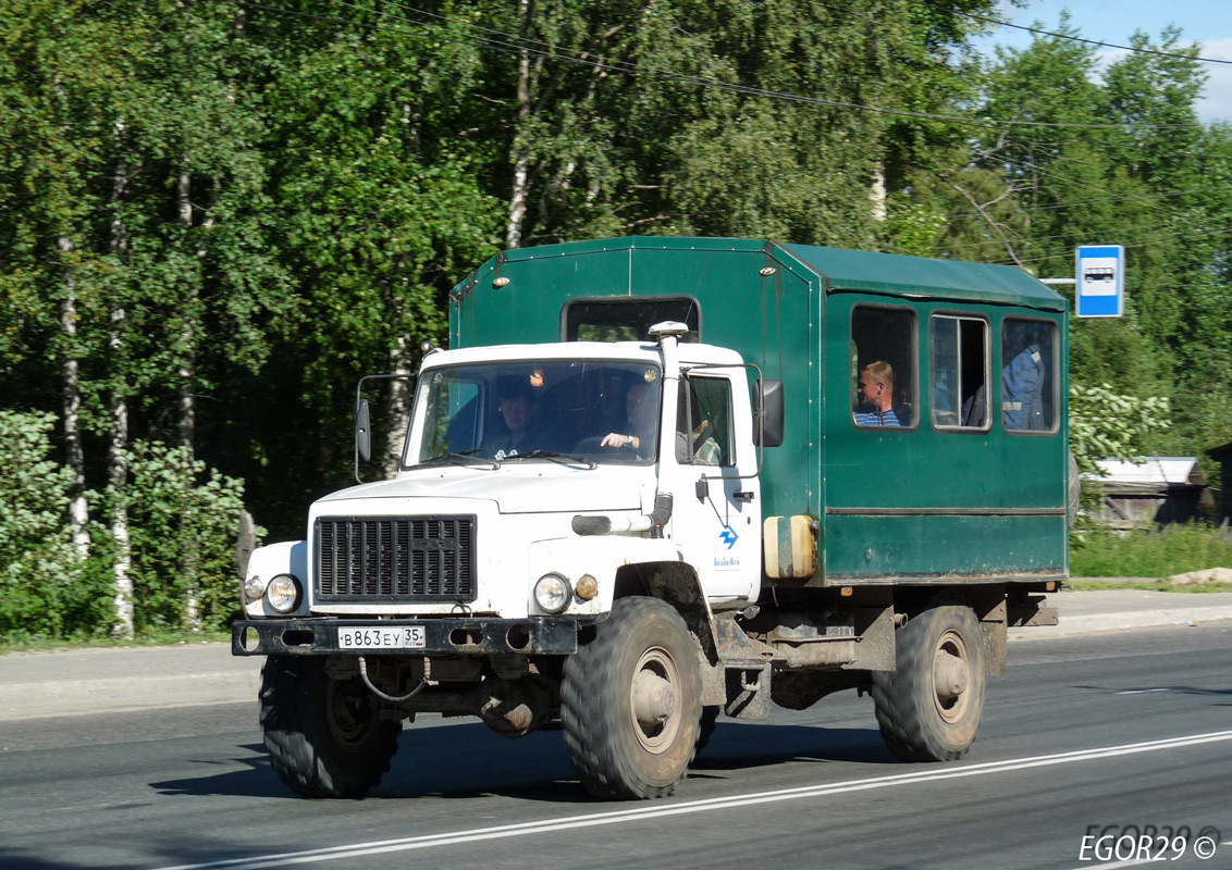 Вологодская область, № В 863 ЕУ 35 — ГАЗ-33081 «Садко»