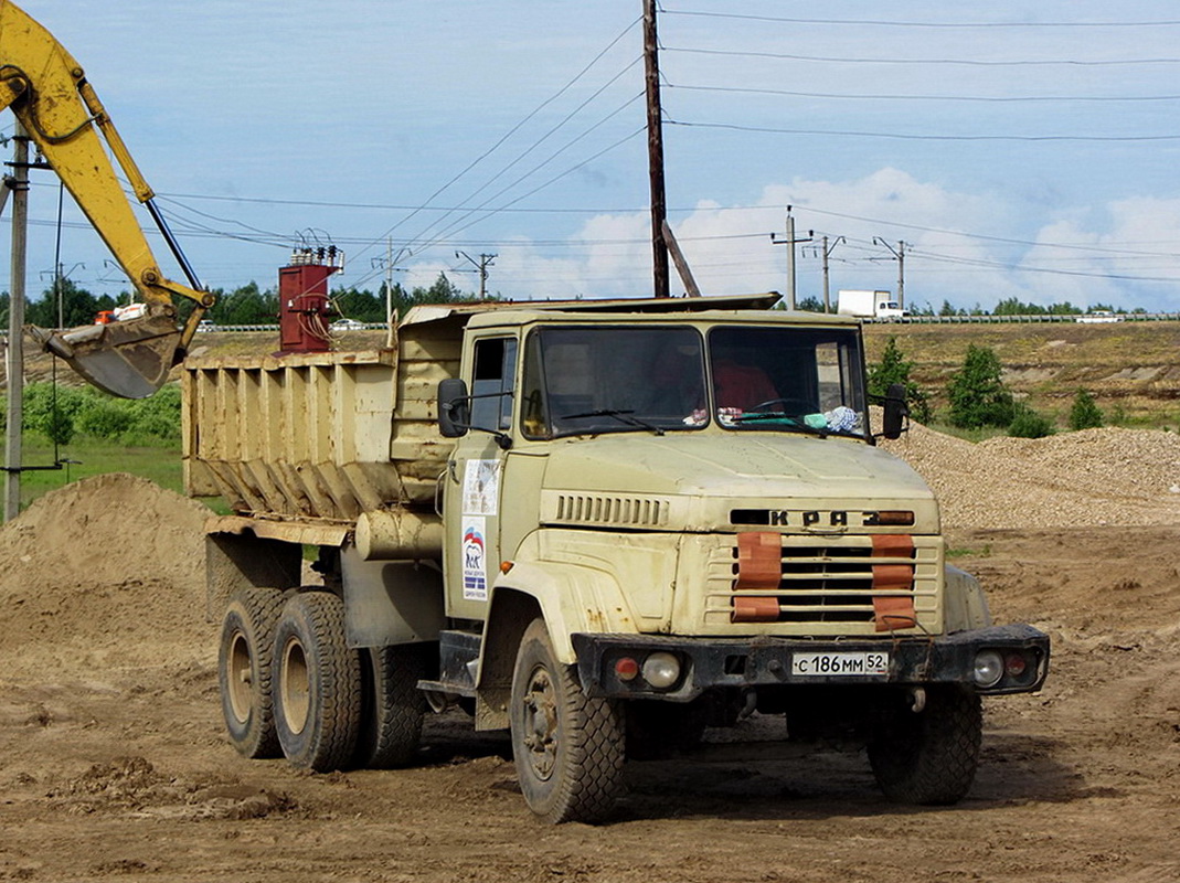 Нижегородская область, № С 186 ММ 52 — КрАЗ-6510