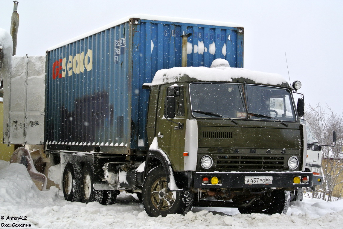 Сахалинская область, № А 437 РО 65 — КамАЗ-53213