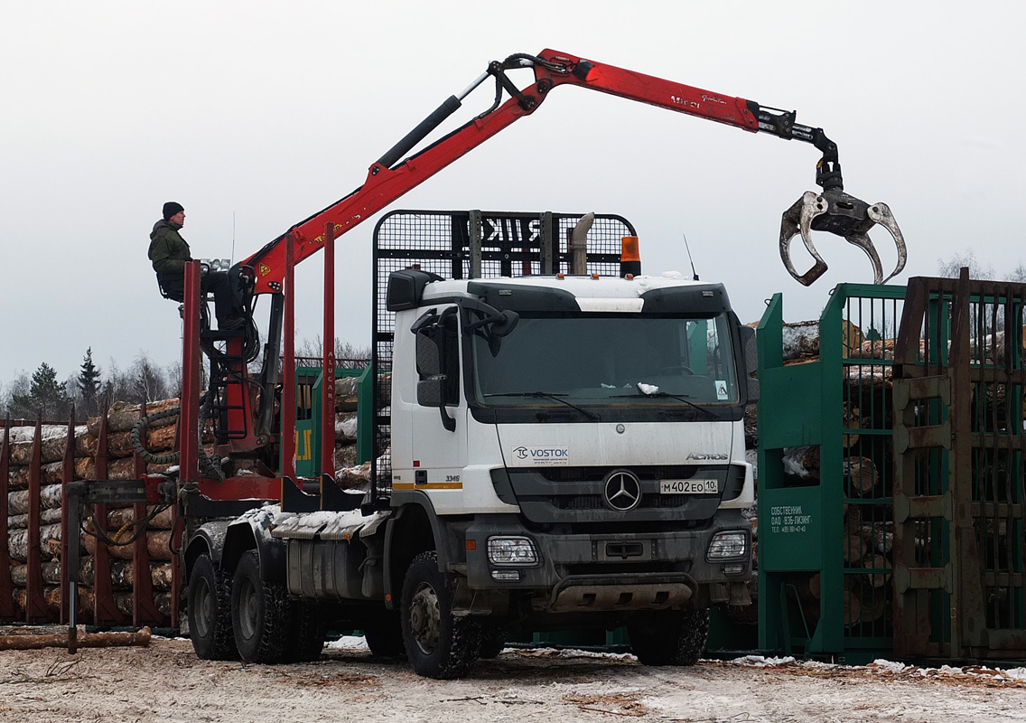 Карелия, № М 402 ЕО 10 — Mercedes-Benz Actros ('2009) 3346