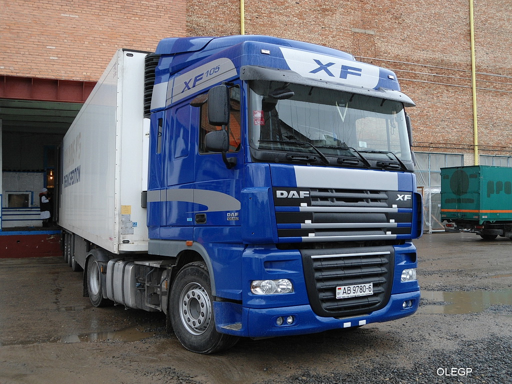 Могилёвская область, № АВ 9780-6 — DAF XF105 FT