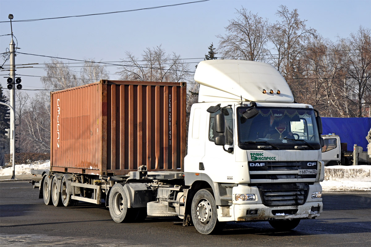 Алтайский край, № Т 687 ТН 22 — DAF CF85 FT