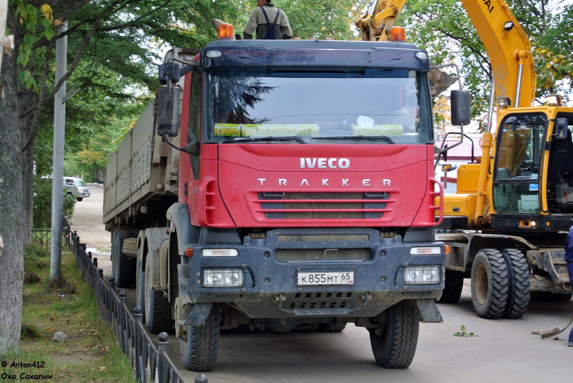 Сахалинская область, № К 855 МТ 65 — IVECO Trakker ('2004)